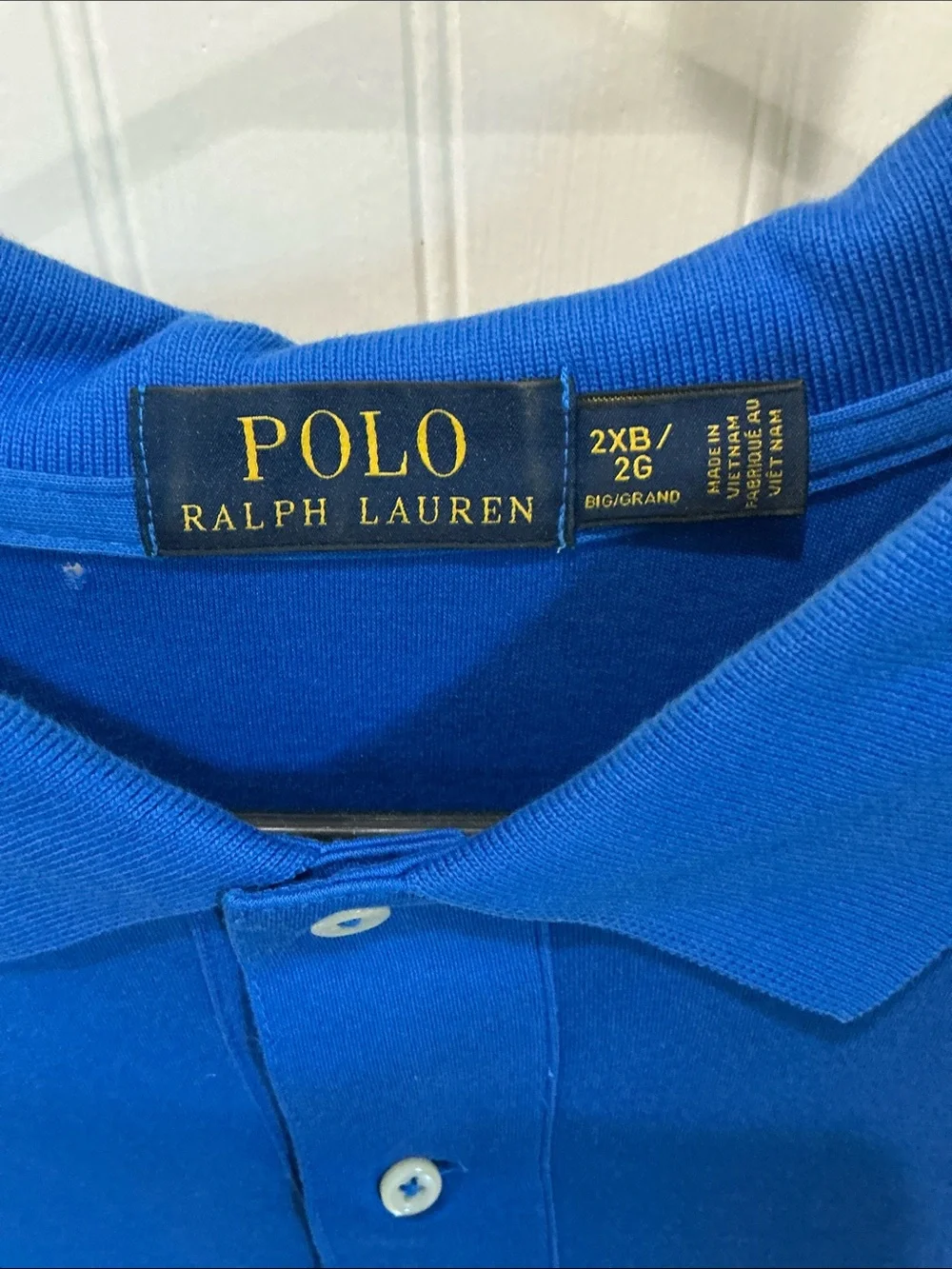 Ralph Lauren Polo Shirt in Royal Blue with Yellow Pony